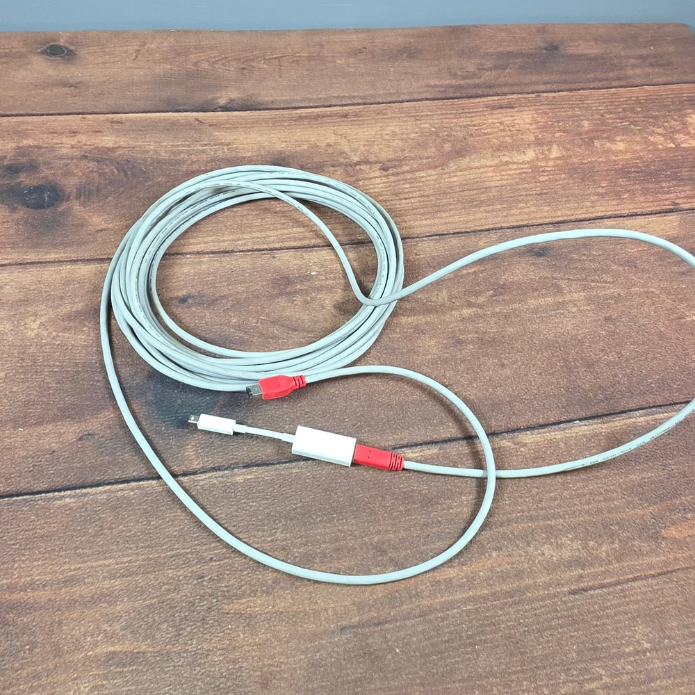 Apple Thunderbolt to FireWire Adapter & Cable IEEE 1394 Grey Good Long Lead